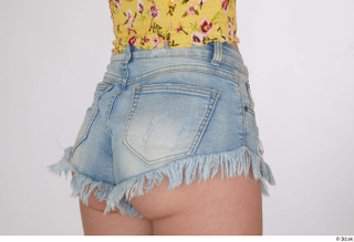 Lilly Bella blue jeans shorts casual dressed hips 0006.jpg